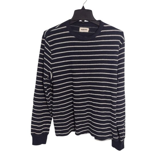 Taylor Stitch Other - Taylor Stitch The Adams Terry Sweatshirt L Nautical Organic Cotton Preppy Blue